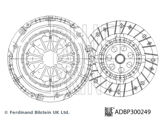 BLUE PRINT ADBP300249 Kupplungssatz