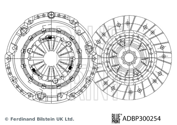 BLUE PRINT ADBP300254 Kupplungssatz
