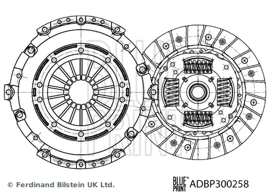 BLUE PRINT ADBP300258 Kupplungssatz