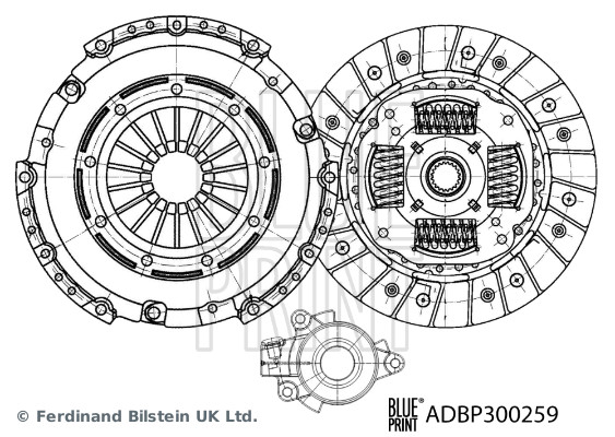 BLUE PRINT ADBP300259 Kupplungssatz