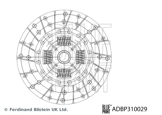 BLUE PRINT ADBP310029 Kupplungsscheibe