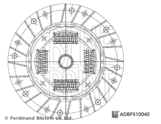 BLUE PRINT ADBP310040 Kupplungsscheibe