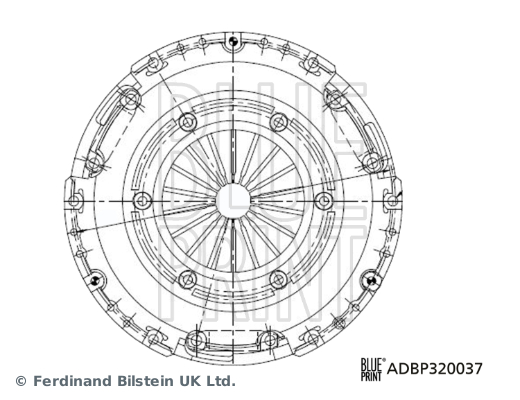BLUE PRINT ADBP320037 Kupplungsdruckplatte