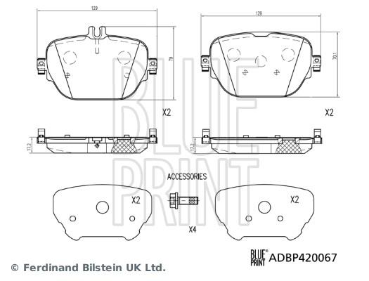 BLUE PRINT ADBP420067 Sada...