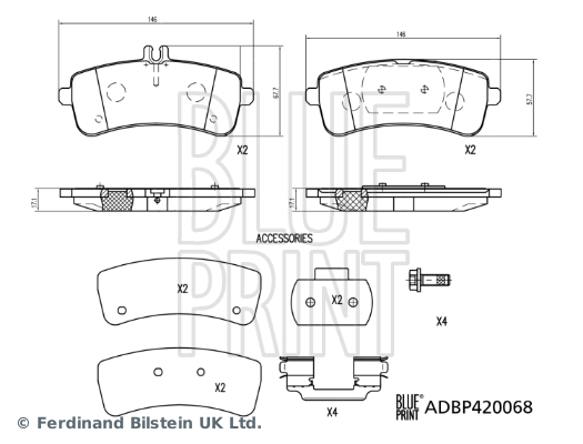 BLUE PRINT ADBP420068 Sada...