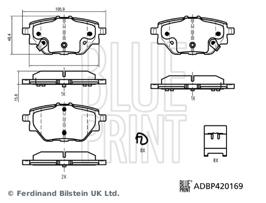 BLUE PRINT ADBP420169...