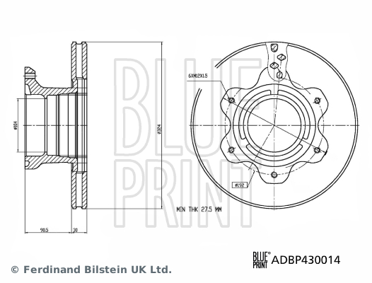 BLUE PRINT ADBP430014 Discofreno