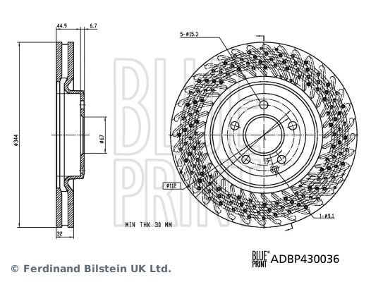 BLUE PRINT ADBP430036 Brake...