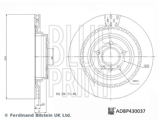 BLUE PRINT ADBP430037 Brake...