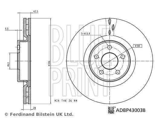 BLUE PRINT ADBP430038 Discofreno