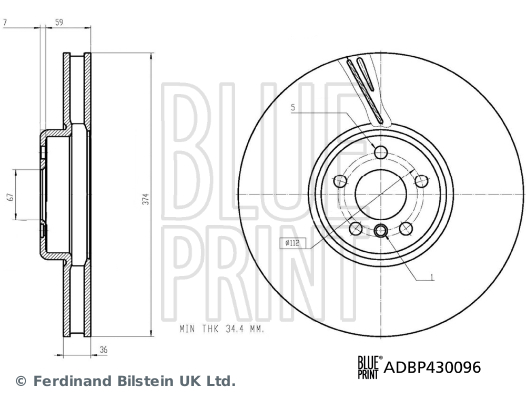 BLUE PRINT ADBP430096 Discofreno