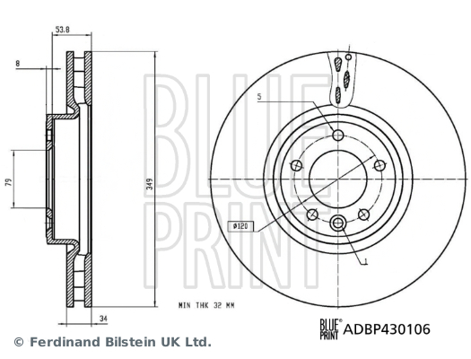 BLUE PRINT ADBP430106...