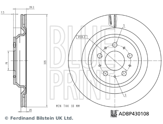 BLUE PRINT ADBP430108...