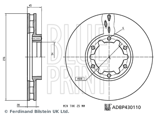 BLUE PRINT ADBP430110...