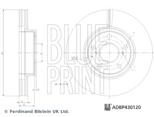 BLUE PRINT ADBP430120...