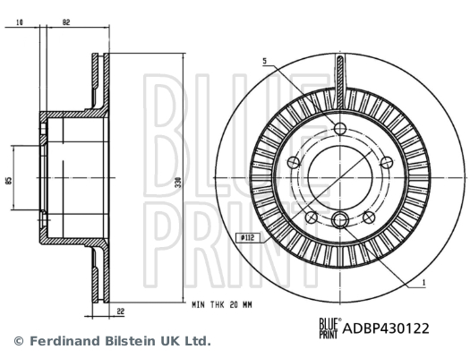 BLUE PRINT ADBP430122...