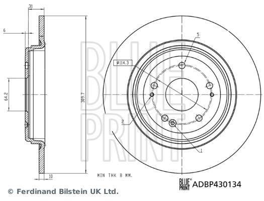 BLUE PRINT ADBP430134...