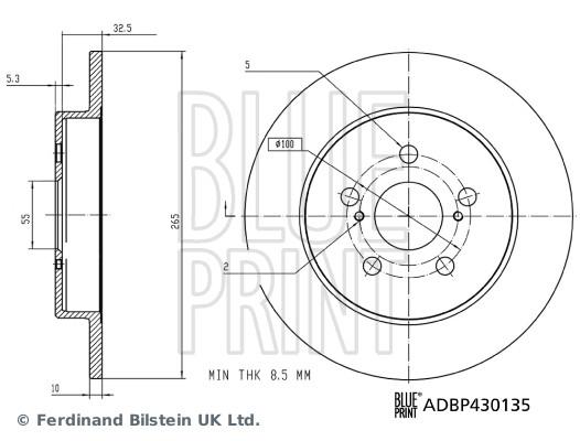 BLUE PRINT ADBP430135...