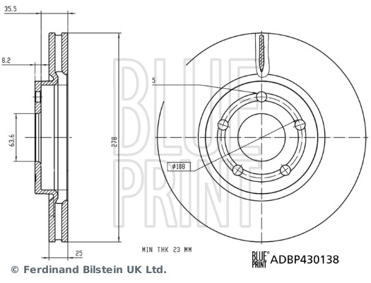 BLUE PRINT ADBP430138...