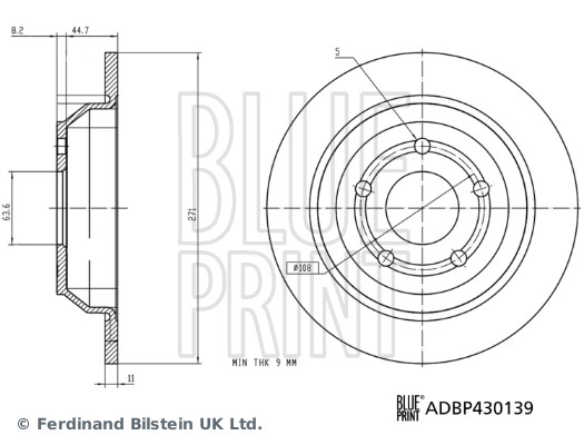 BLUE PRINT ADBP430139...