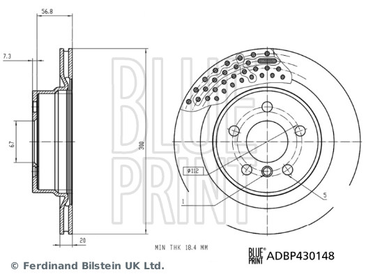 BLUE PRINT ADBP430148...