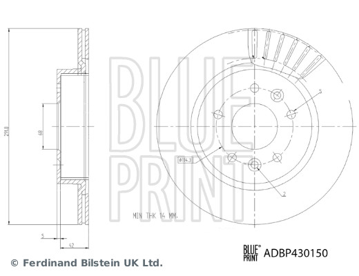 BLUE PRINT ADBP430150...