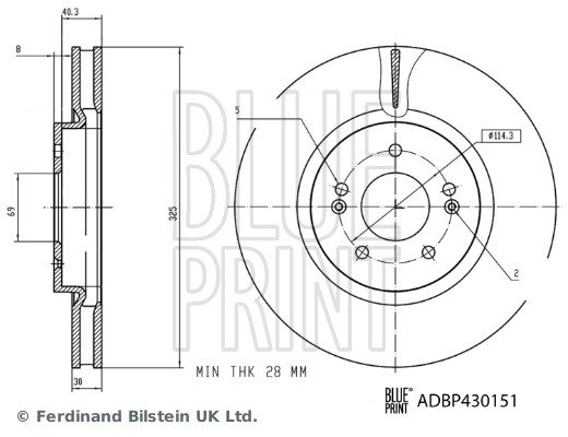 BLUE PRINT ADBP430151...