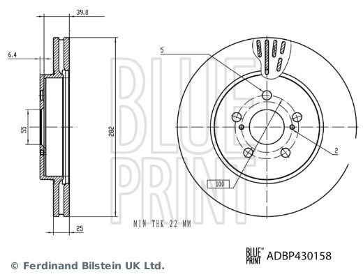 BLUE PRINT ADBP430158...