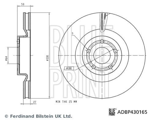 BLUE PRINT ADBP430165 Brake...