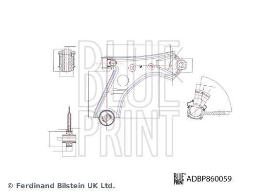 BLUE PRINT ADBP860059 Lenker, Radaufhängung