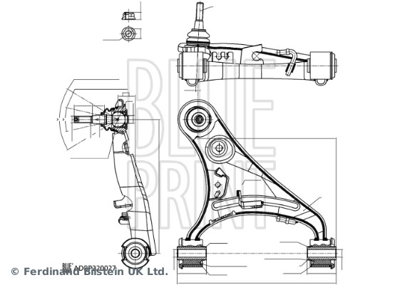 BLUE PRINT ADBP860192 Lenker, Radaufhängung