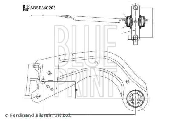 BLUE PRINT ADBP860203 Lenker, Radaufhängung