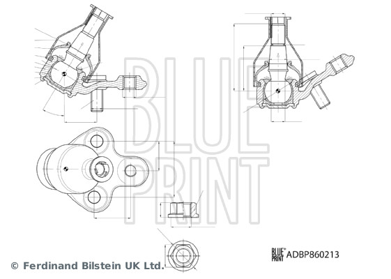 BLUE PRINT ADBP860213 Trag-/Führungsgelenk