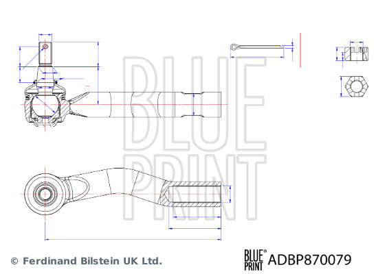 BLUE PRINT ADBP870079 Spurstangenkopf