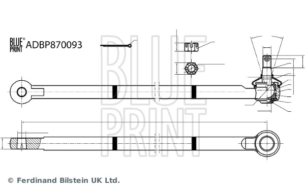 BLUE PRINT ADBP870093 Spurstangenkopf