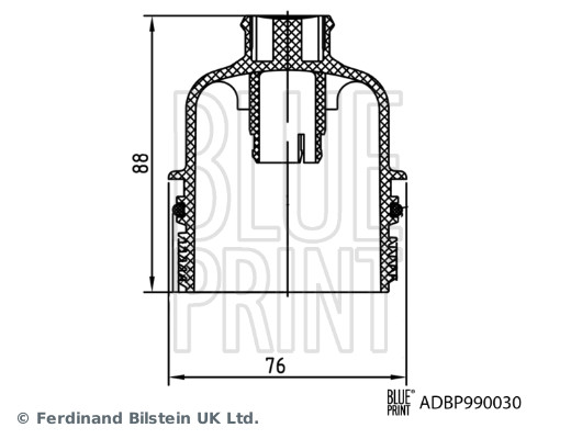 BLUE PRINT ADBP990030 Blue Print Solution Deckel, Ölfiltergehäuse