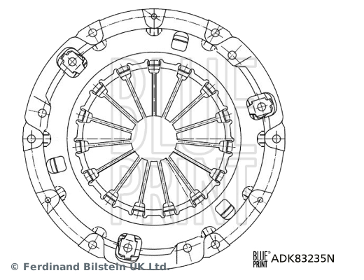 BLUE PRINT ADK83235N Spingidisco frizione