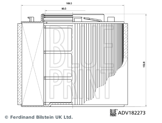 BLUE PRINT ADV182273 Luftfilter