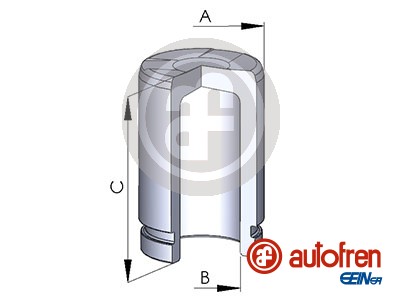 AUTOFREN SEINSA D025117 Pistone, Pinza freno-Pistone, Pinza freno-Ricambi Euro