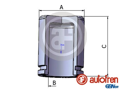 AUTOFREN SEINSA D025280 Pistone, Pinza freno-Pistone, Pinza freno-Ricambi Euro