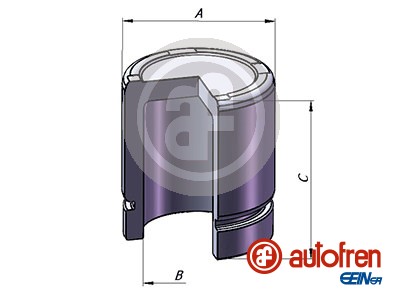 AUTOFREN SEINSA D025301 Pistone, Pinza freno-Pistone, Pinza freno-Ricambi Euro