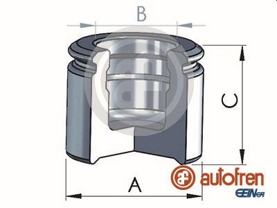 AUTOFREN SEINSA D025310 Pistone, Pinza freno-Pistone, Pinza freno-Ricambi Euro