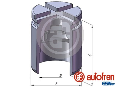 AUTOFREN SEINSA D025472 Pistone, Pinza freno-Pistone, Pinza freno-Ricambi Euro