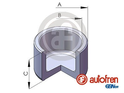 AUTOFREN SEINSA D025475 Pistone, Pinza freno-Pistone, Pinza freno-Ricambi Euro