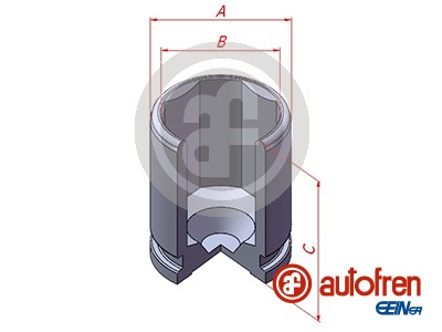 AUTOFREN SEINSA D025543 Pistone, Pinza freno-Pistone, Pinza freno-Ricambi Euro