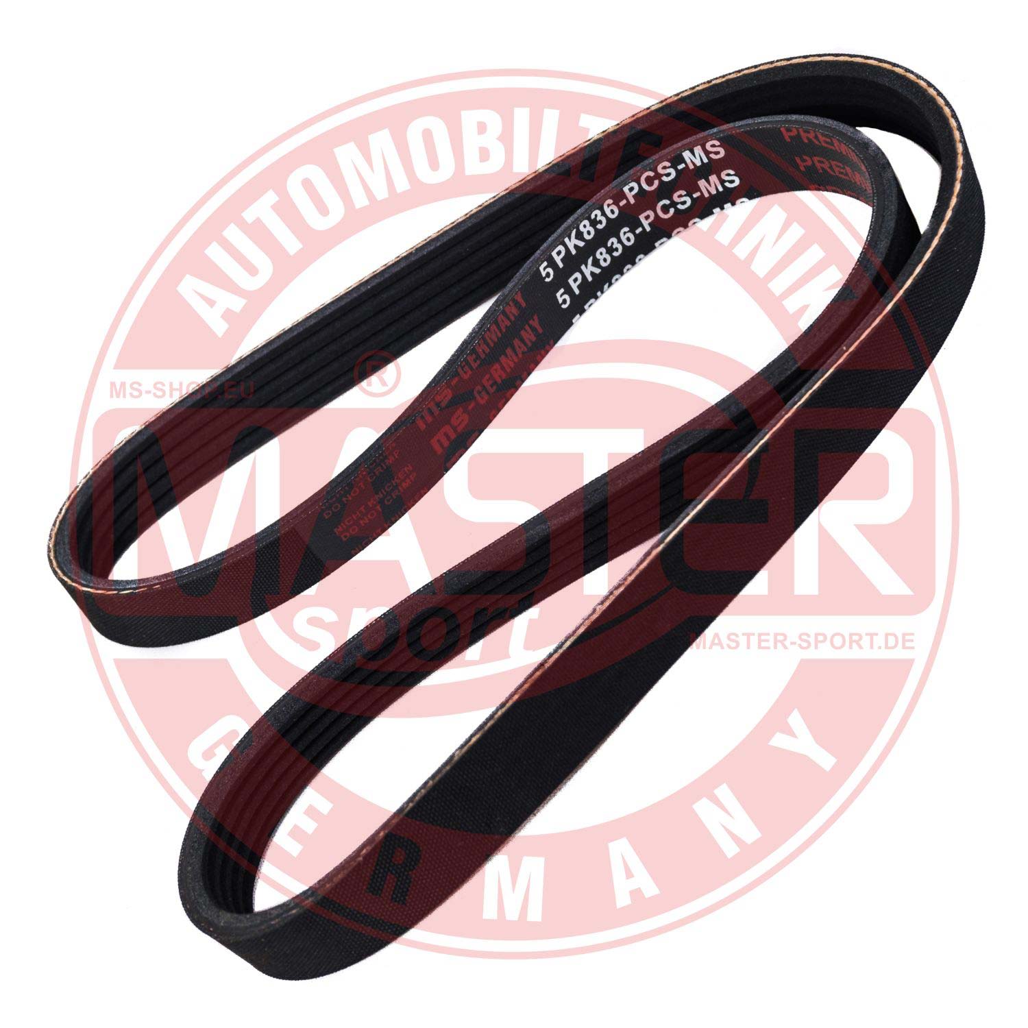 MASTER-SPORT GERMANY 5PK836-PCS-MS Ozubený klinový remeň
