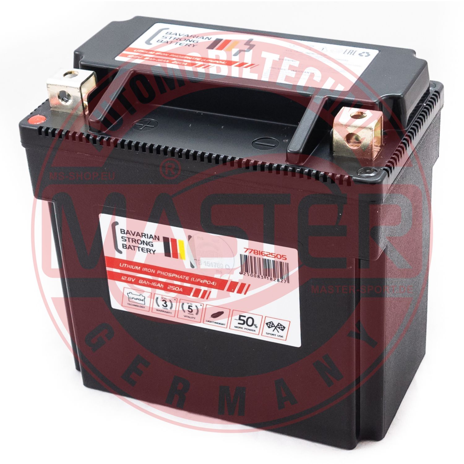 MASTER-SPORT GERMANY 778162505 Starter Battery for BMW HONDA KAWASAKI SACHS TRIUMPH YAMAHA