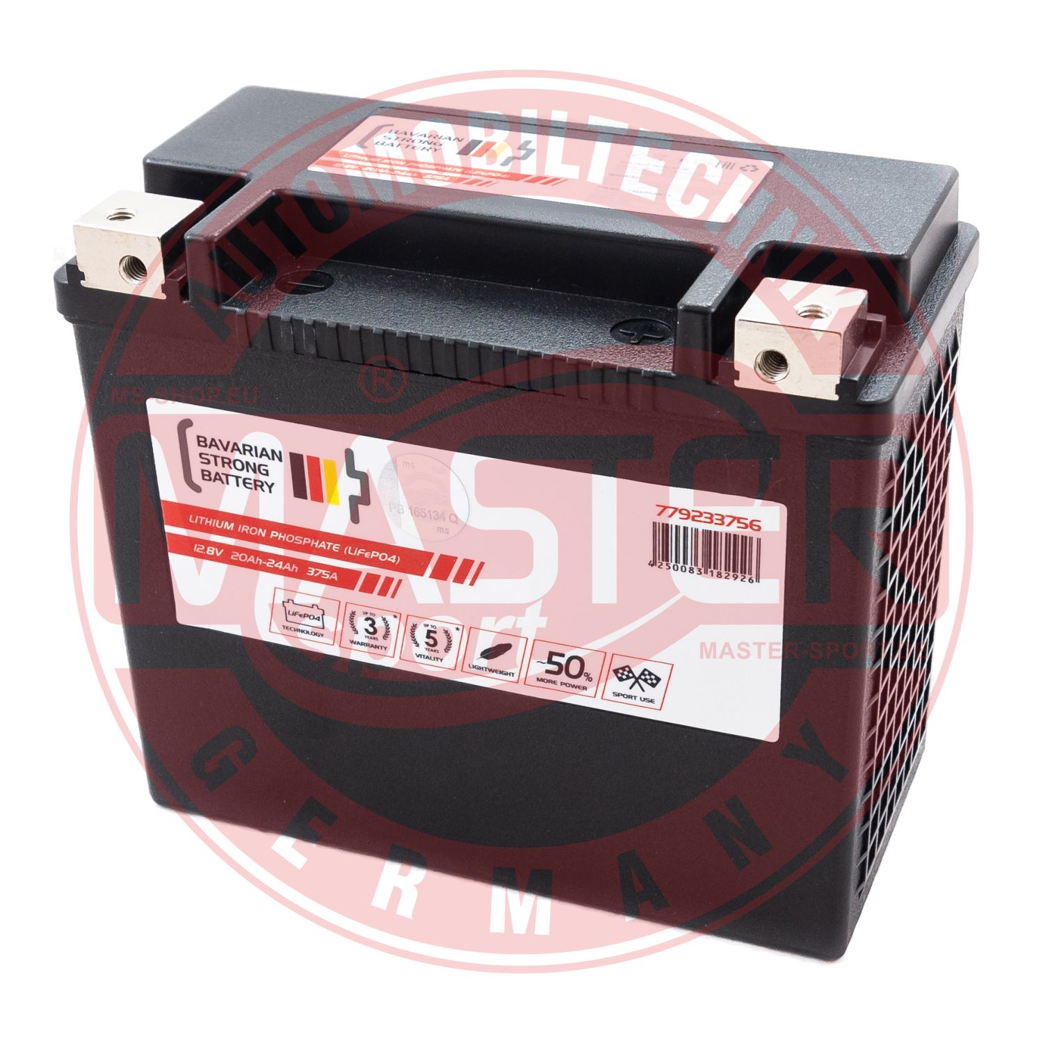 MASTER-SPORT GERMANY 779233756 Starter Battery for HARLEY-DAVIDSON