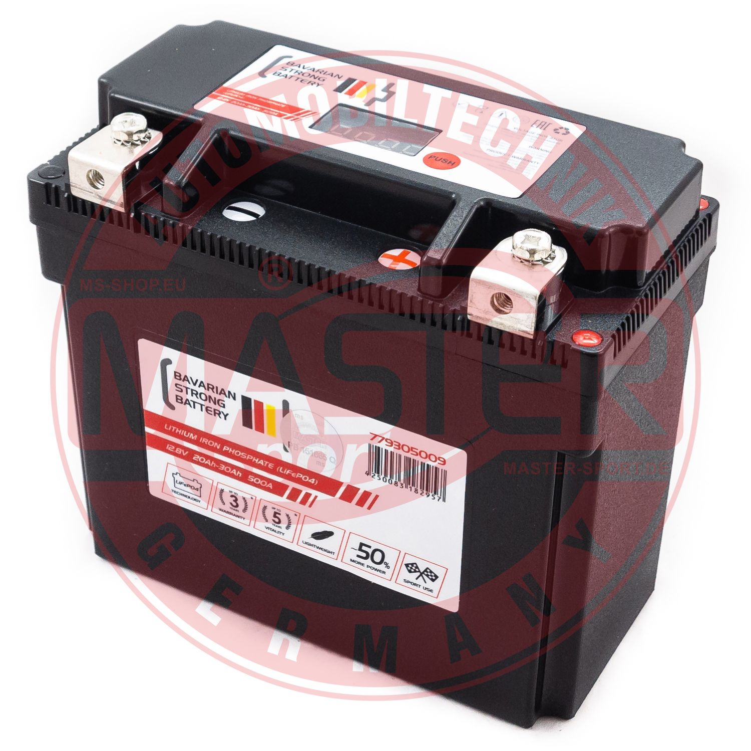 MASTER-SPORT GERMANY 779305009 Starter Battery for HARLEY-DAVIDSON HONDA KAWASAKI