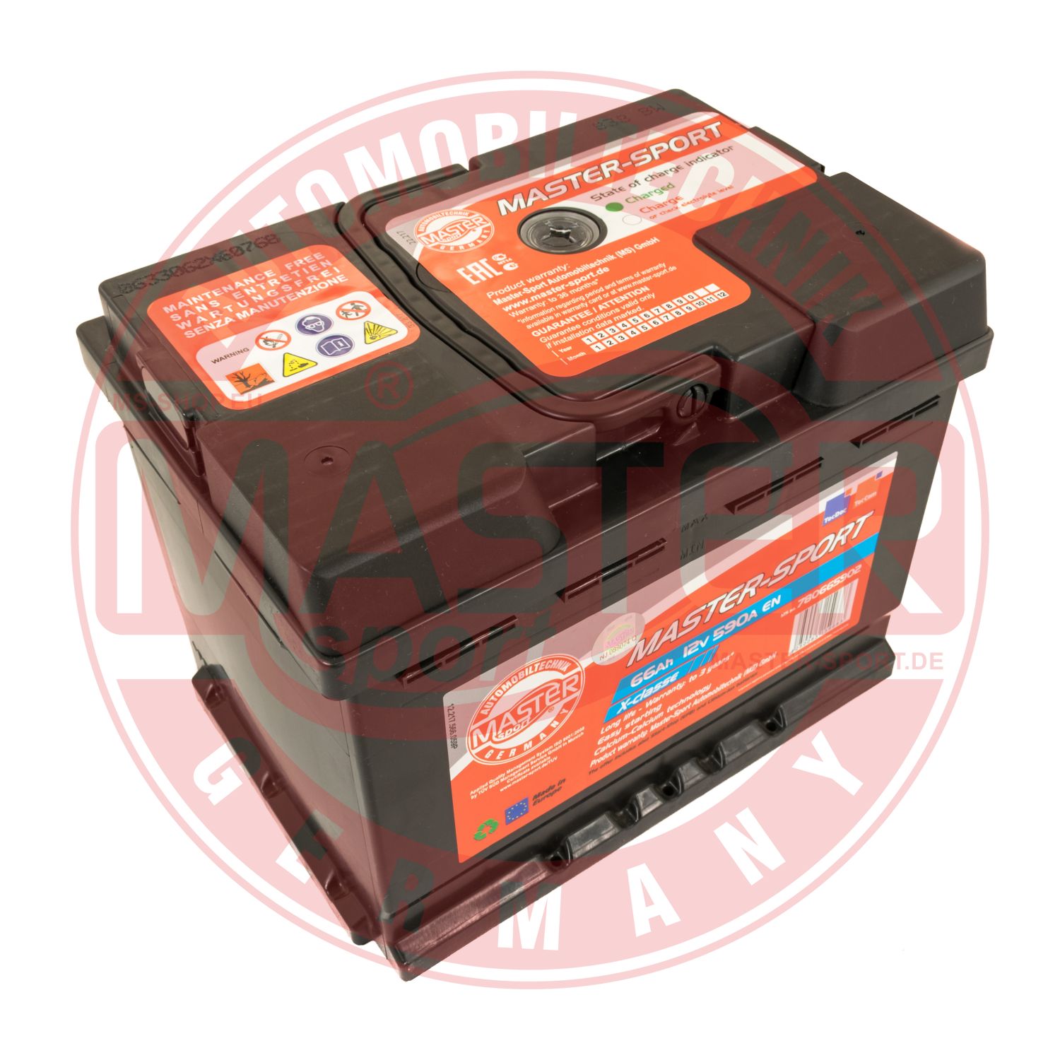 MASTER-SPORT GERMANY 780665902 Starter Battery for ALFA ROMEO ALPINA AUDI BMW CHEVROLET CHRYSLER CITROËN DACIA DAEWOO DODGE FIAT